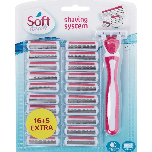 Soft Touch Scheermes Met Extra Mesjes Roze Sale