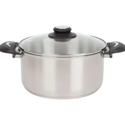 Sola Kookpan Met Glazen Deksel Zilver Hot