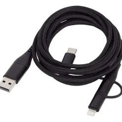 Sologic 3-In-1 Laad- En Datakabel Zwart Clearance