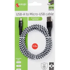 Sologic Laad- En Datakabel Micro-Usb Meerkleurig,Zwart Discount
