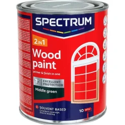 Spectrum 2-In-1 Zijdeglans Houtlak Midden Groen Best