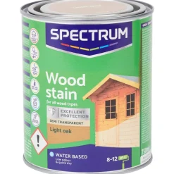 Spectrum Semi-Transparante Houtbeits Licht Eiken Bruin Sale