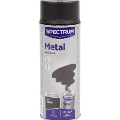 Spectrum Spuitverf Voor Metaal Mat Zwart Clearance