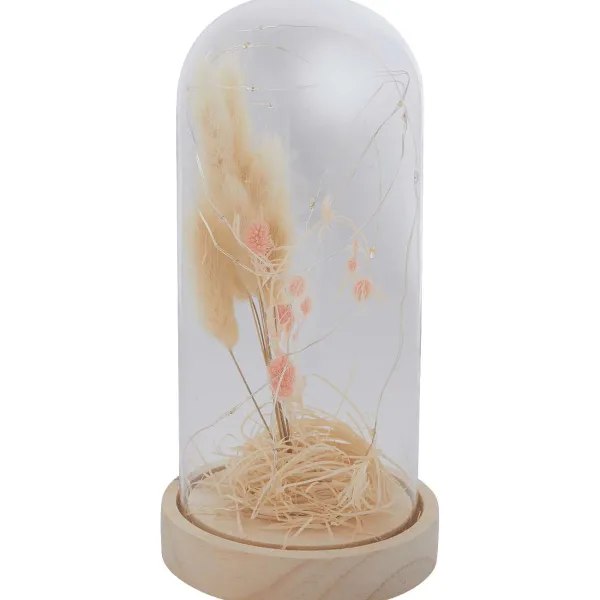 Merk Stolp Met Droogbloemen En Licht Beige,Geel,Roze Sale