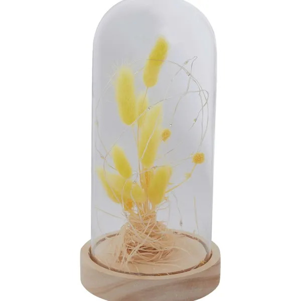 Merk Stolp Met Droogbloemen En Licht Beige,Geel,Roze Sale