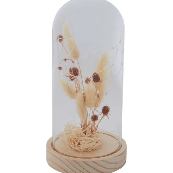 Merk Stolp Met Droogbloemen En Licht Beige,Geel,Roze Sale