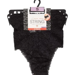 Australian Strings Met Kant Zwart,Grijs,Roze Clearance