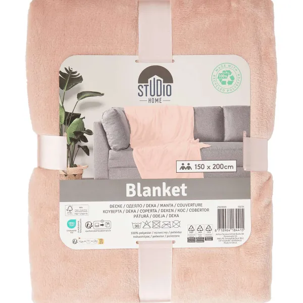 Studio Home Fleeceplaid Grijs,Groen,Rood,Roze,Wit Discount