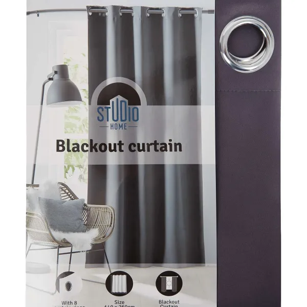 Studio Home Kant-En-Klaar Verduisterend Gordijn Beige,Grijs New