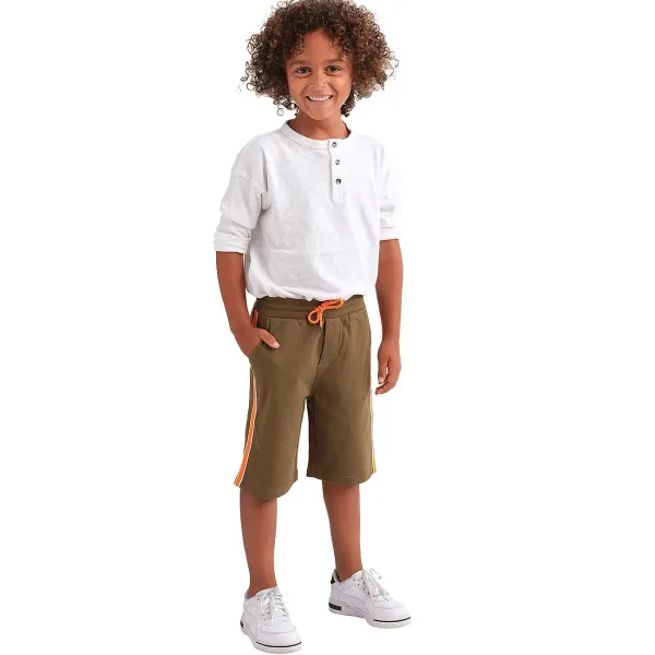 SuperTrash Sweatshort Blauw,Bruin,Grijs,Print Discount