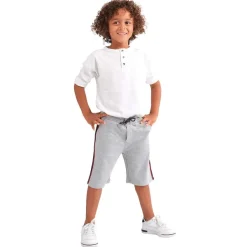 SuperTrash Sweatshort Blauw,Bruin,Grijs,Print Discount