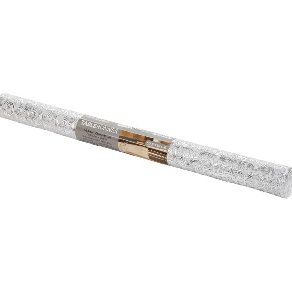 Merk Tafelloper Met Kant Grijs,Wit,Zilver,Zwart Discount