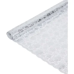 Merk Tafelloper Met Kant Grijs,Wit,Zilver,Zwart Discount