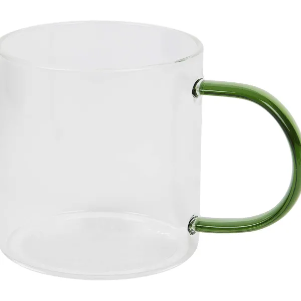 Merk Theeglas Met Gekleurd Oor Blauw,Groen,Roze,Zwart Online