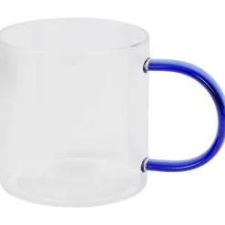 Merk Theeglas Met Gekleurd Oor Blauw,Groen,Roze,Zwart Online