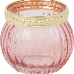 Merk Theelichthouder Grijs,Groen,Roze,Transparant Hot