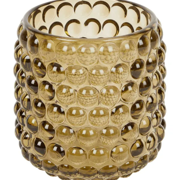 Merk Theelichthouder Met Bolletjes Transparant,Bruin,Groen Sale