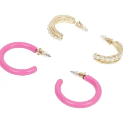 Merk Trendz Oorbellenset Goud,Roze,Paars,Wit Sale