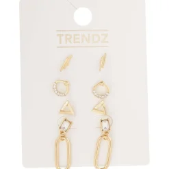 Merk Trendz Oorbellenset Goud Sale