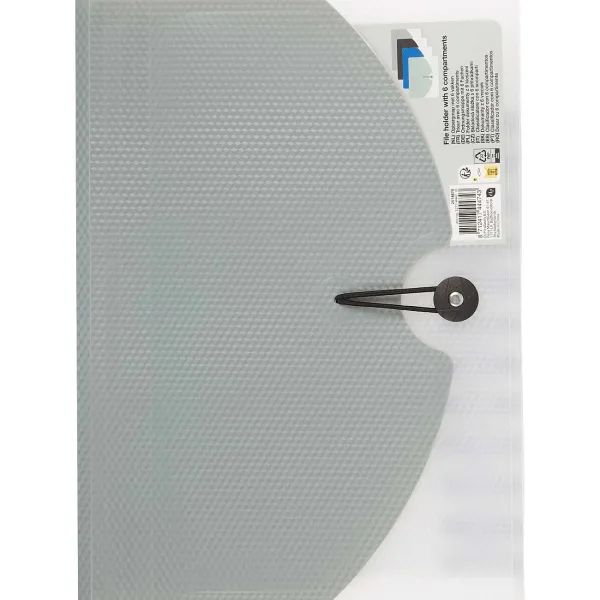 Office Essentials 6-Vaks Opbergmap Blauw,Grijs,Groen,Zwart Sale