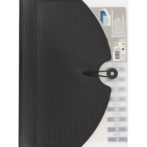 Office Essentials 6-Vaks Opbergmap Blauw,Grijs,Groen,Zwart Sale