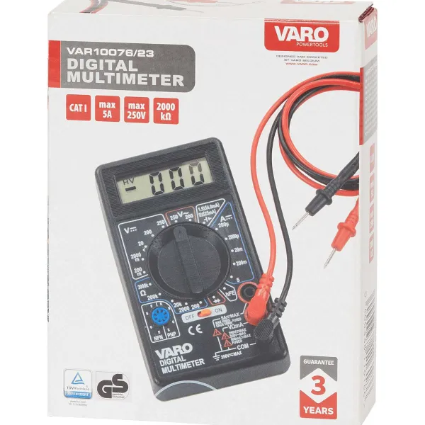 Varo Digitale Multimeter Zwart Best