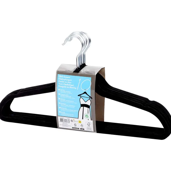 SuperTrash Velvet Kledinghangers Zwart Sale