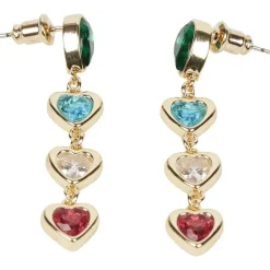 Merk Vergulde Oorbellen Goud,Meerkleurig