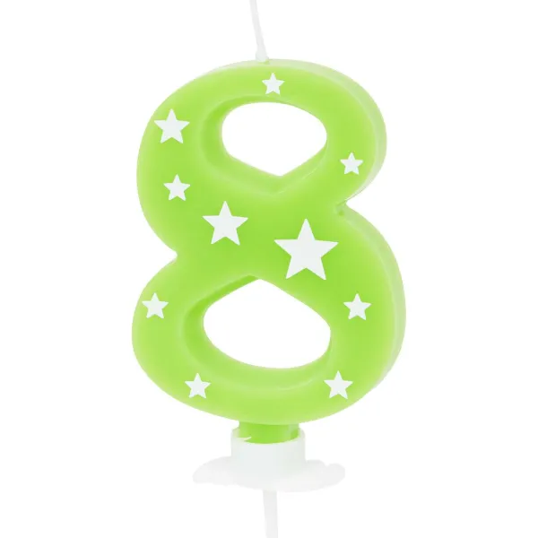 Merk Verjaardagskaars Blauw,Groen,Oranje,Roze,Rood,Geel Sale