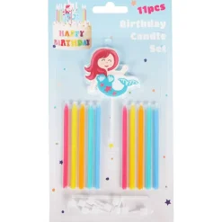 Merk Verjaardagskaarsen Meerkleurig New