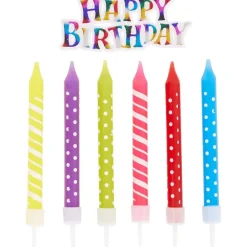 Merk Verjaardagskaarsjes Meerkleurig Discount