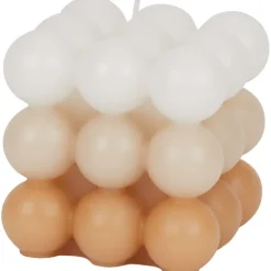 Candra Vierkante Bolletjes-Geurkaars Meerkleurig