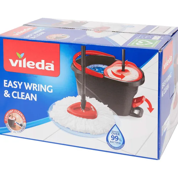 Vileda Spinmop Easy Wring & Clean Zwart,Rood Sale