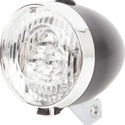Walfort Retro Led-Fietskoplamp Zwart,Zilver