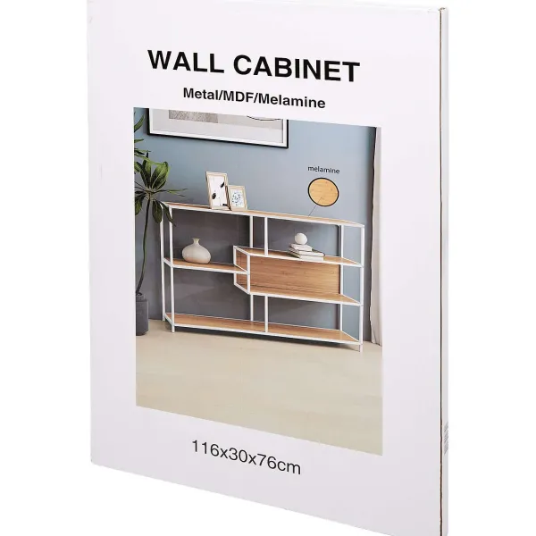 Merk Wandkast Bruin Discount