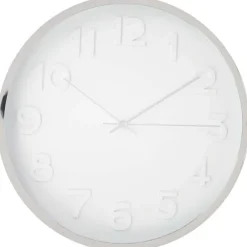 Merk Wandklok Goud,Zilver,Wit Outlet