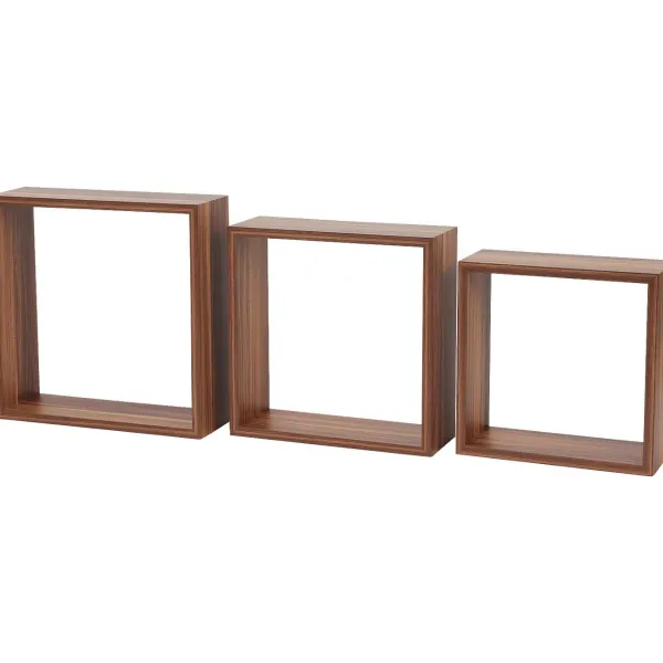 Merk Wandkubus-Set Beige,Bruin,Wit Best