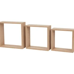 Merk Wandkubus-Set Beige,Bruin,Wit Best