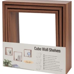 Merk Wandkubus-Set Beige,Bruin,Wit Best