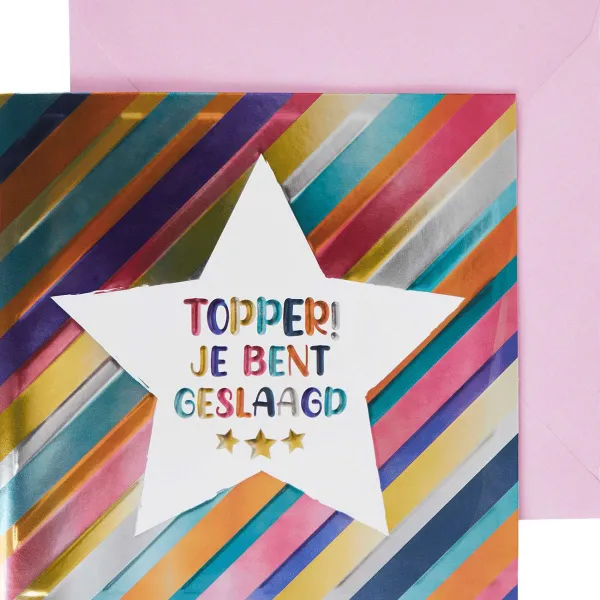 Office Essentials Wenskaart 'Geslaagd' Print Outlet