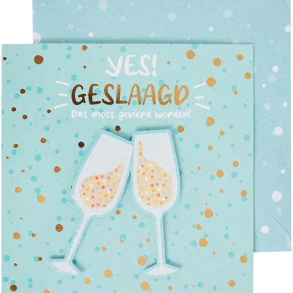 Office Essentials Wenskaart 'Geslaagd' Print Outlet