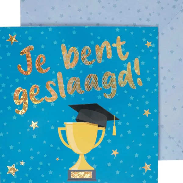 Office Essentials Wenskaart 'Geslaagd' Print Outlet