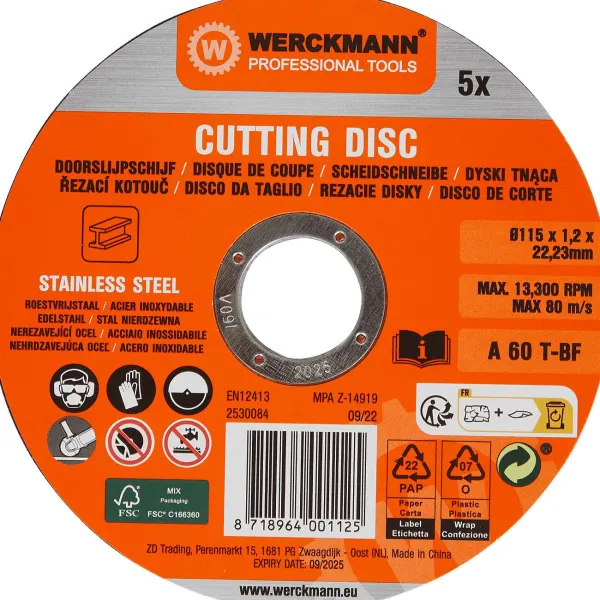 Werckmann Slijpschijven Zwart Discount