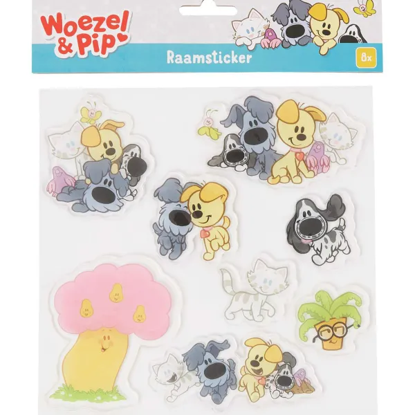 Woezel & Pip Raamstickers Print