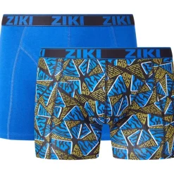 Ziki Boxershorts Blauw,Groen,Oranje,Print New