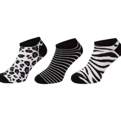 Ziki Sneakersokken Print,Grijs,Wit,Zwart Hot