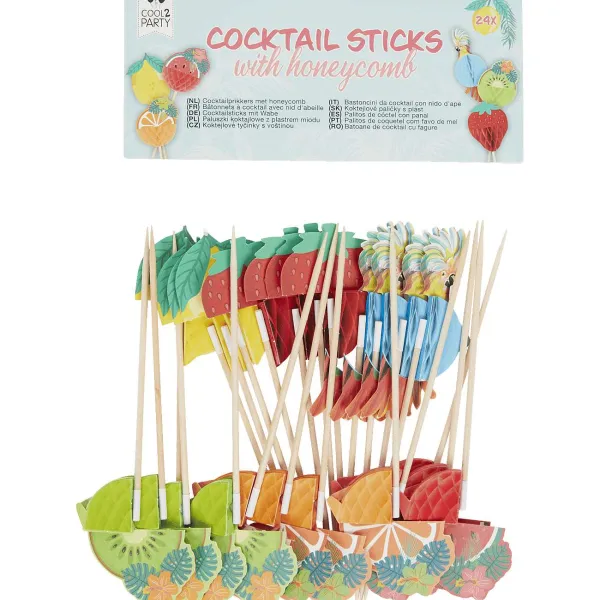 Merk Zomerse Cocktailprikkers Print Clearance