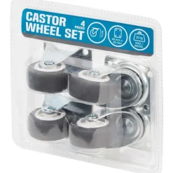 Merk Zwenk- En Bokwielen Zilver New